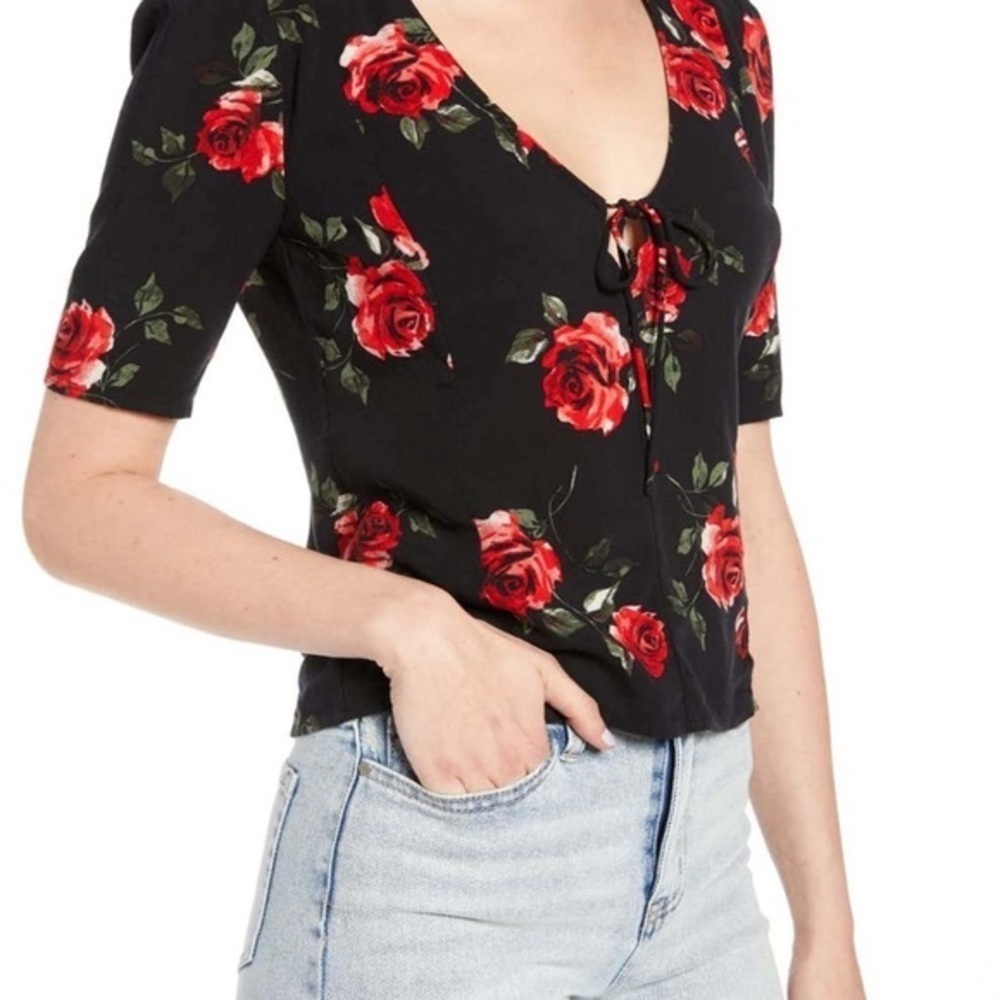 Rose Floral Top by BP. X Claudia Sulewski